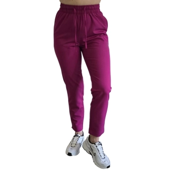 Spodnie medyczne purpurowe basic premium roz. 3XL